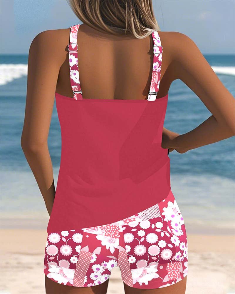 Women's Floral Tankini Set