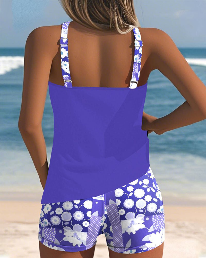 Women's Floral Tankini Set