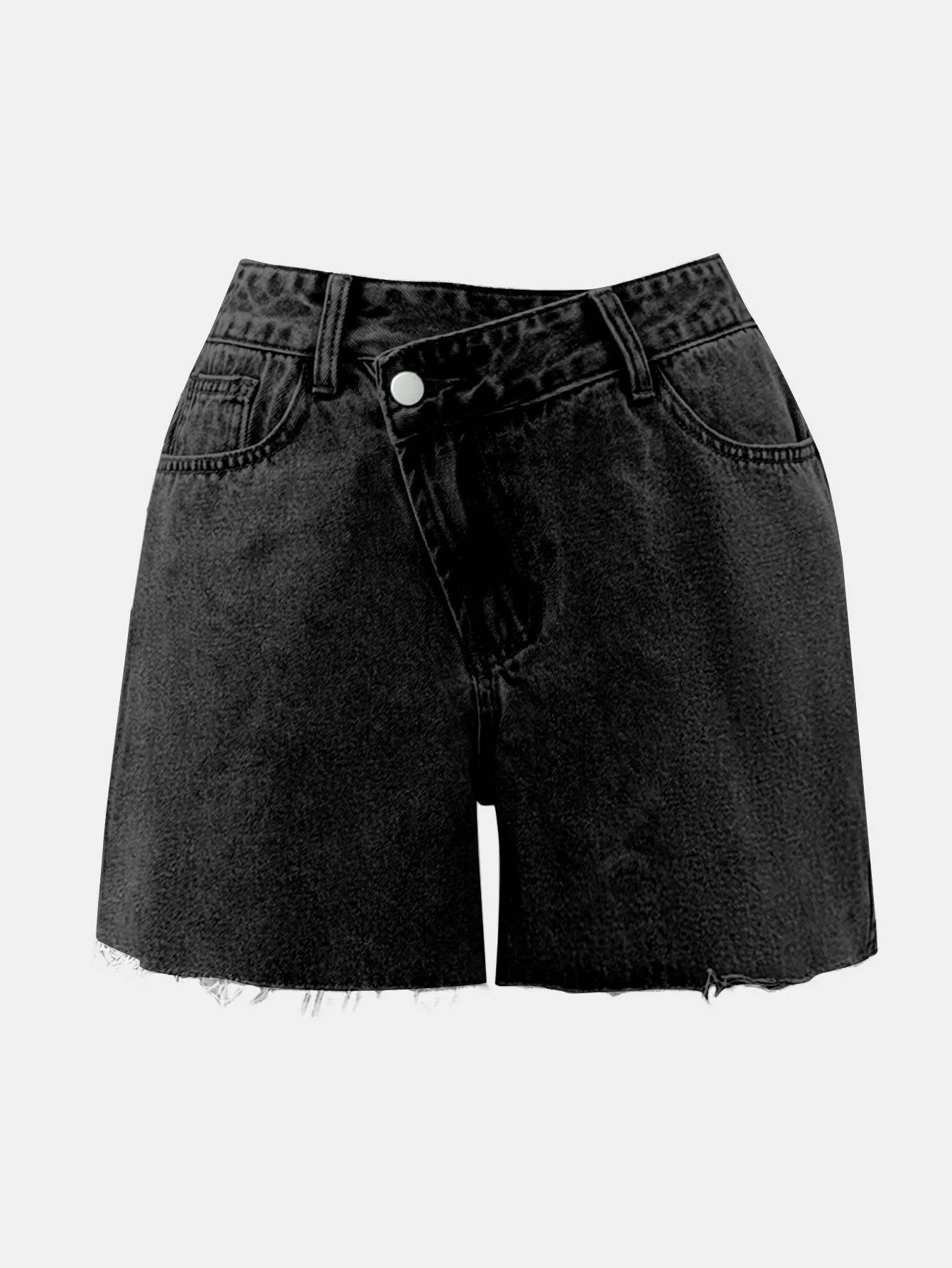 Women's High-Waisted Denim Shorts