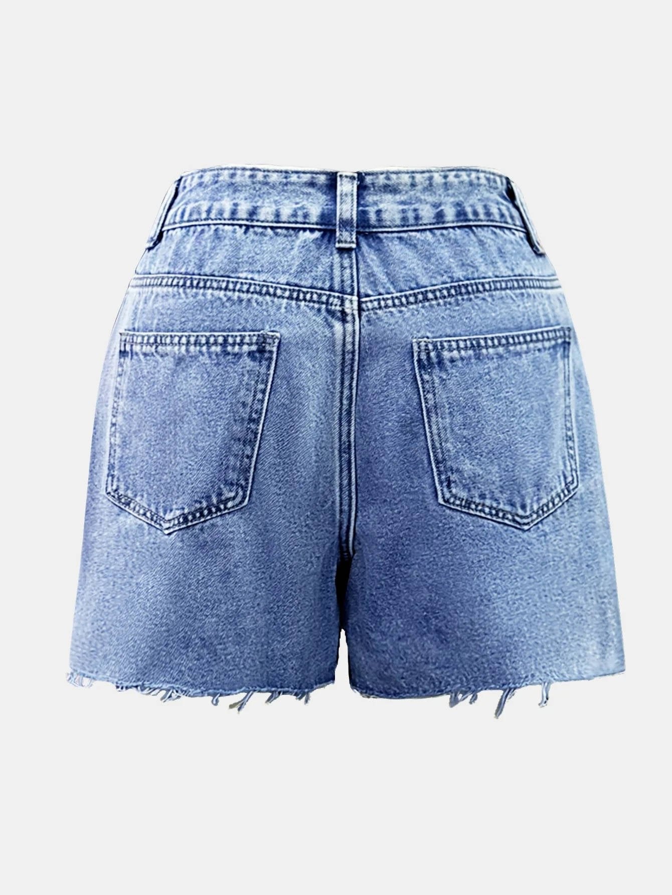 Women's High-Waisted Denim Shorts