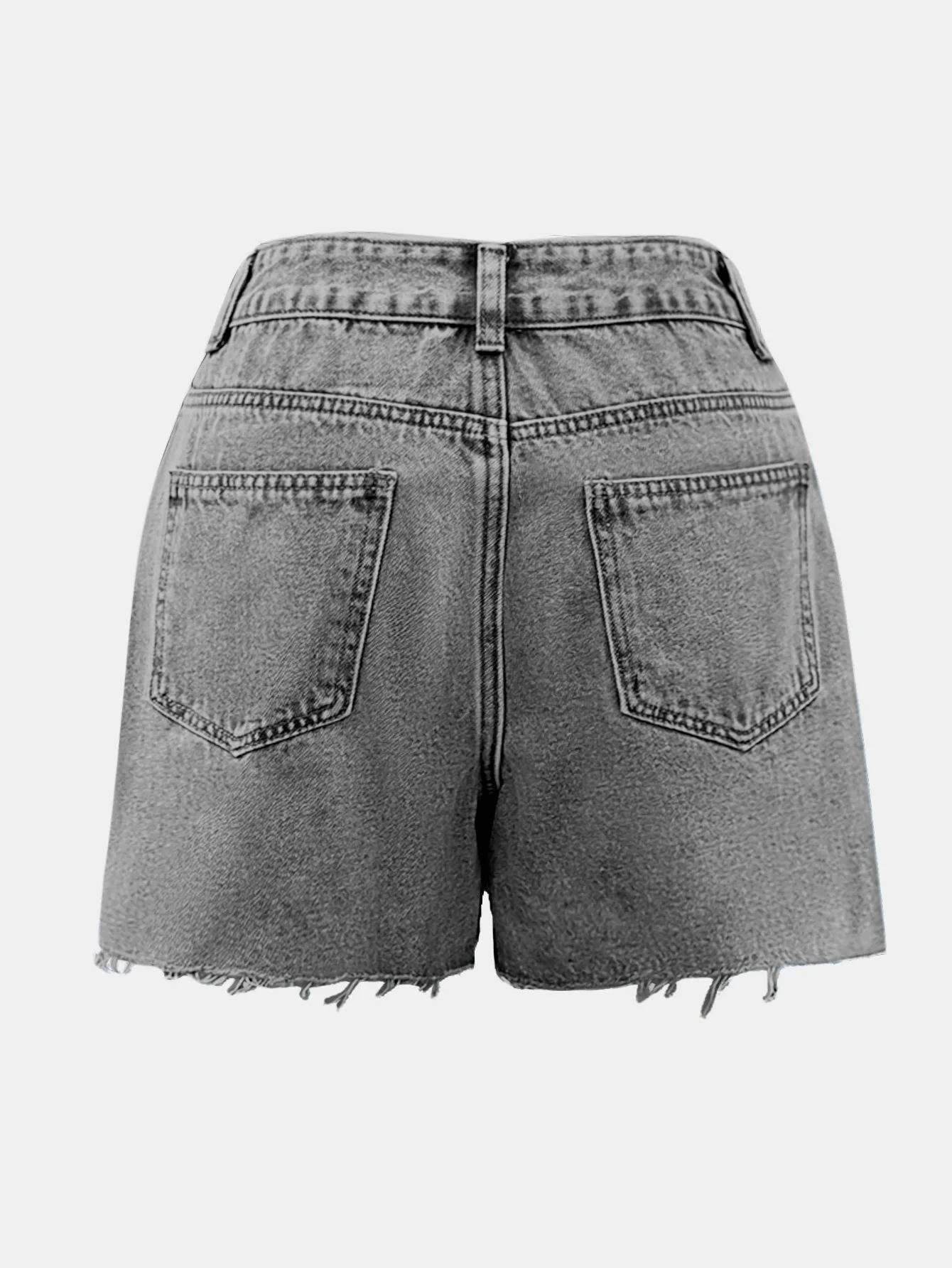Women's High-Waisted Denim Shorts