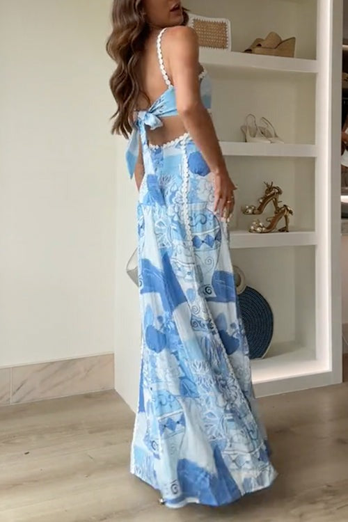 Printed Vacation Maxi Dress
