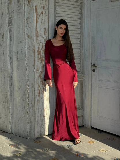 Long Sleeve Bodycon Maxi Dress