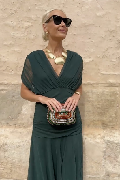 Formal Off Shoulder Midi Dress