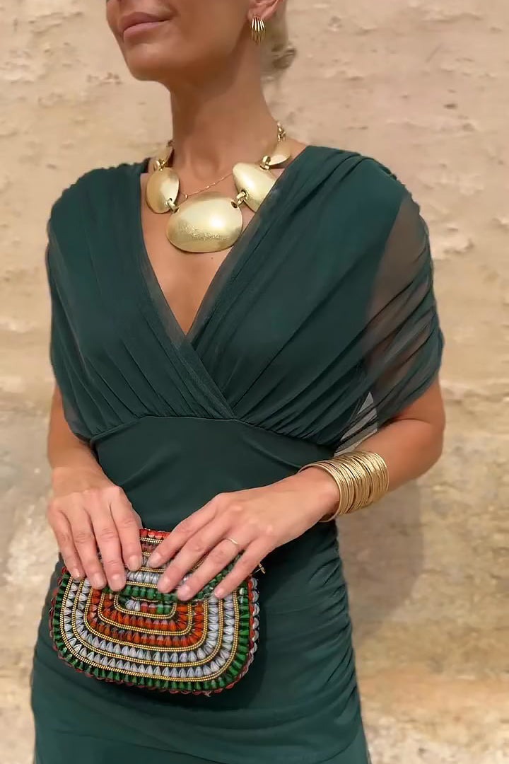 Formal Off Shoulder Midi Dress