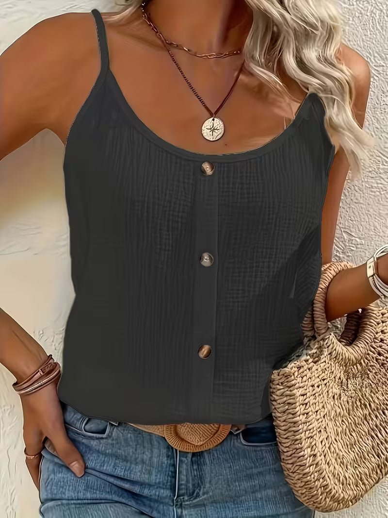 Women's Cropped Tank Top - Black