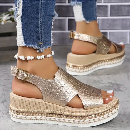 Platform Espadrille Wedge Sandals