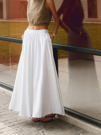 High Waisted Maxi Skirt