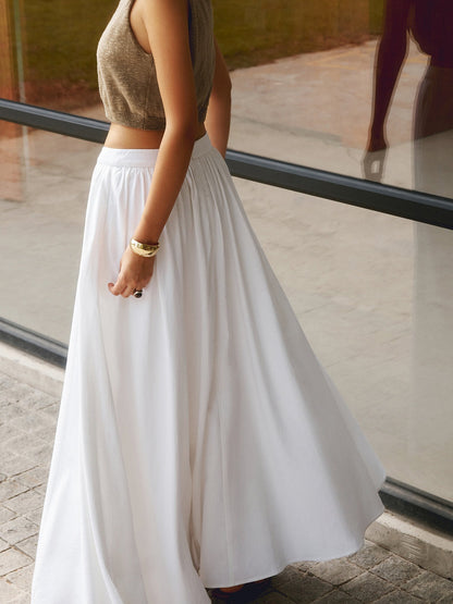 High Waisted Maxi Skirt