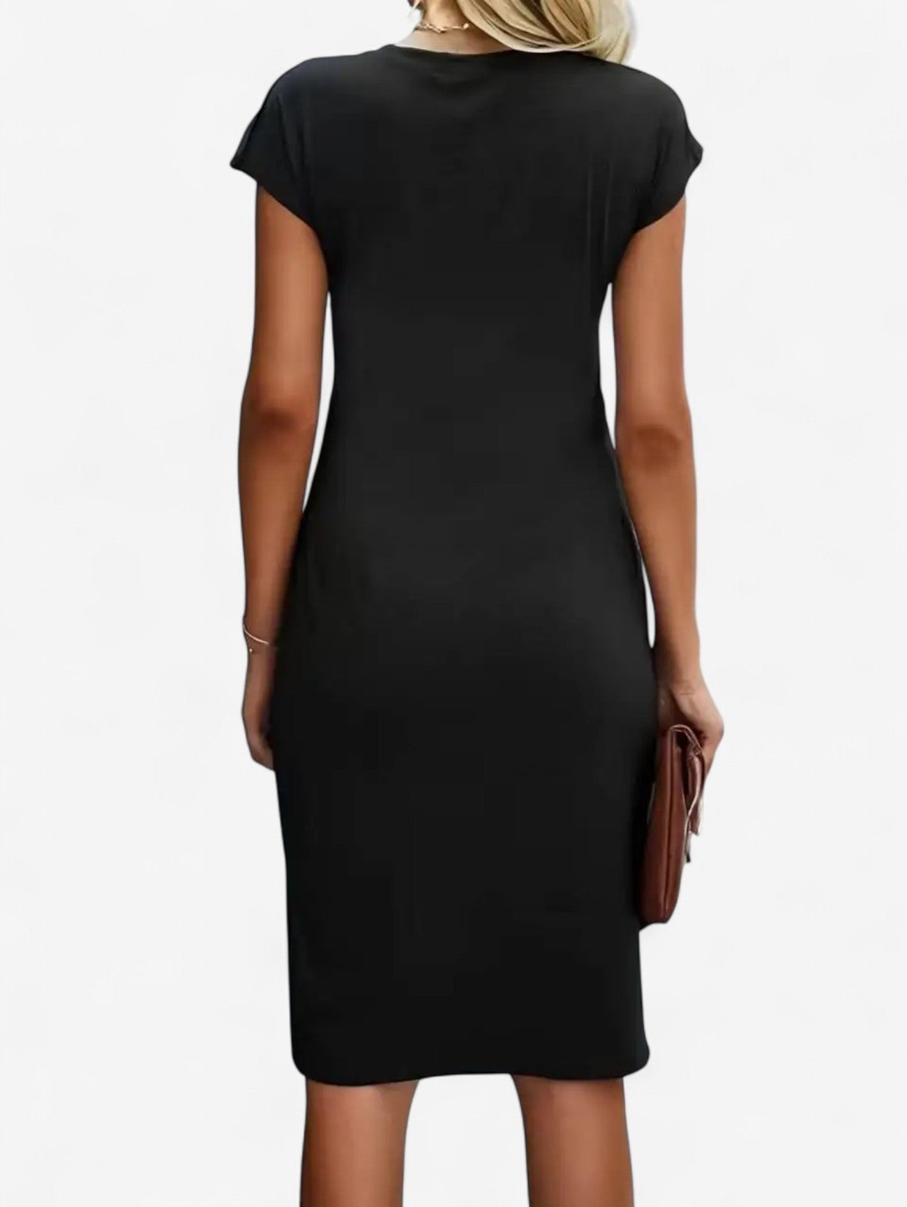 Ruched Bodycon Midi Dress