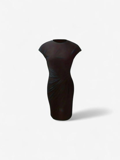 Ruched Bodycon Midi Dress