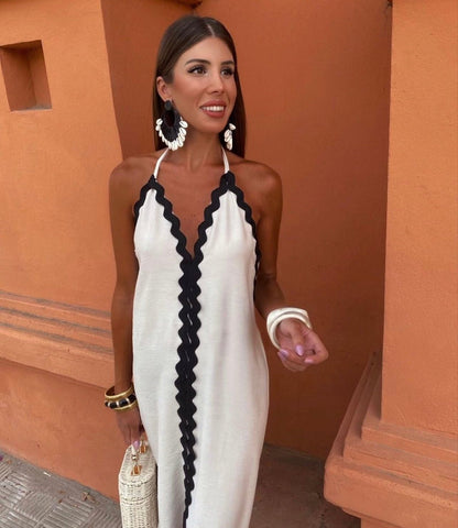 Vacation Halter Maxi Dress
