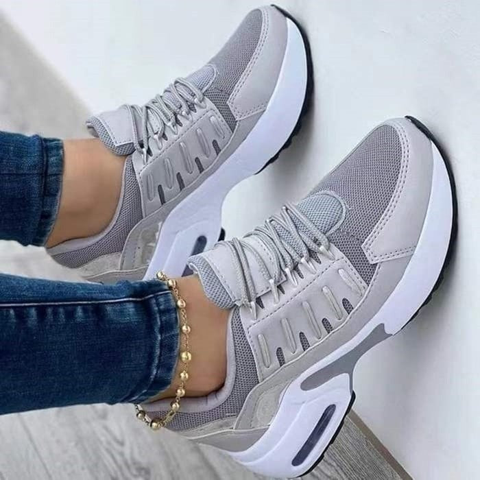 Chunky Platform Sneakers - Gray
