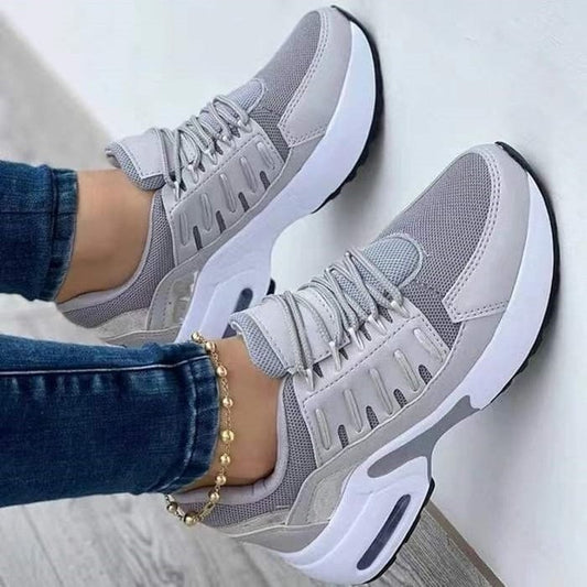 Chunky Platform Sneakers - Gray