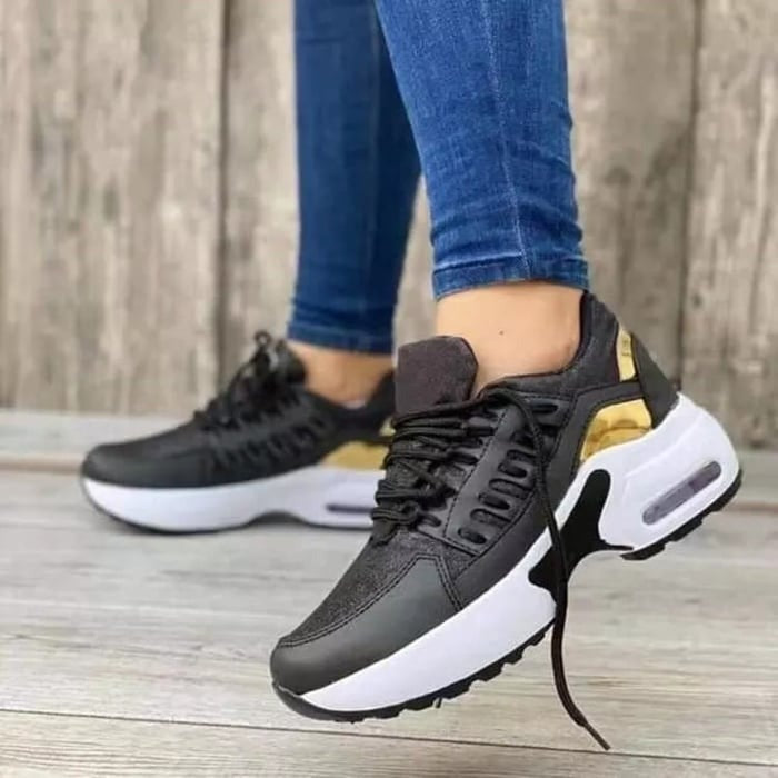 Chunky Platform Sneakers - Black