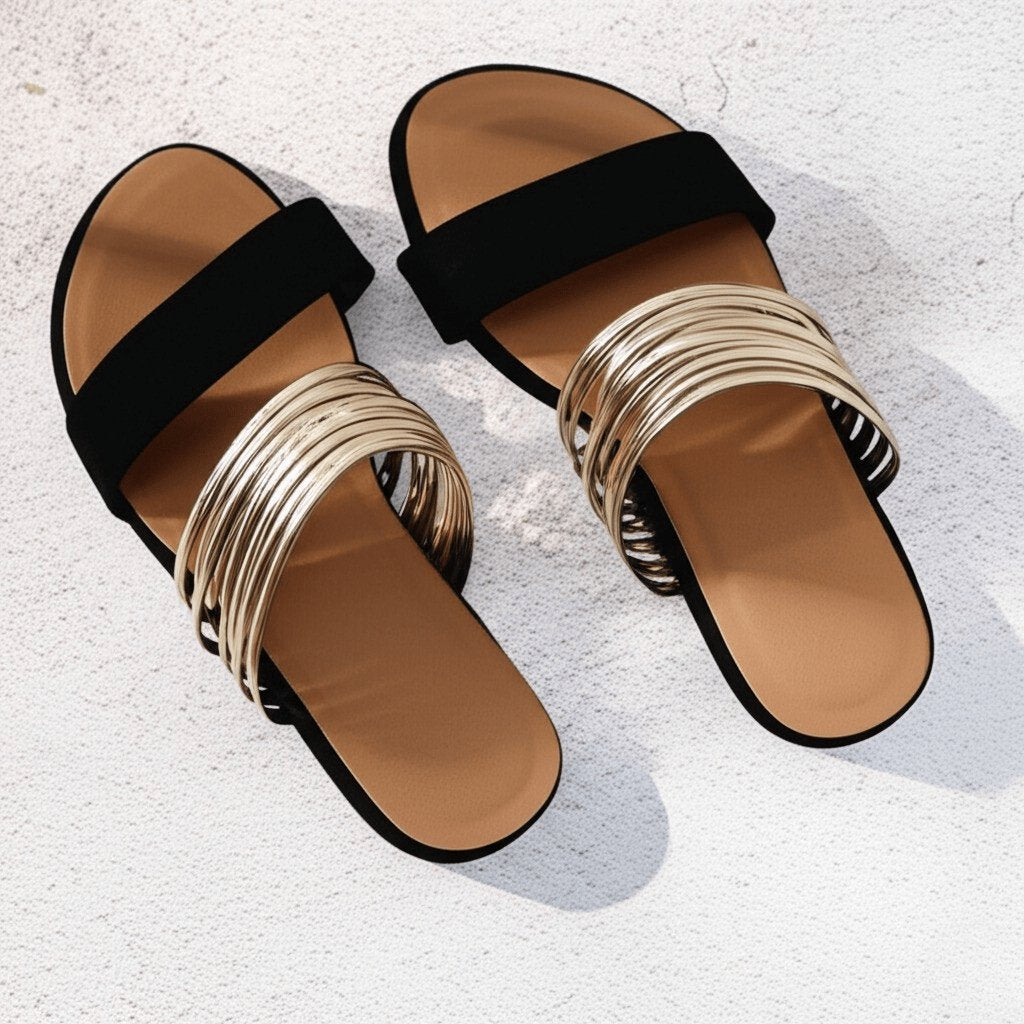 Women's Suede Slide Sandals