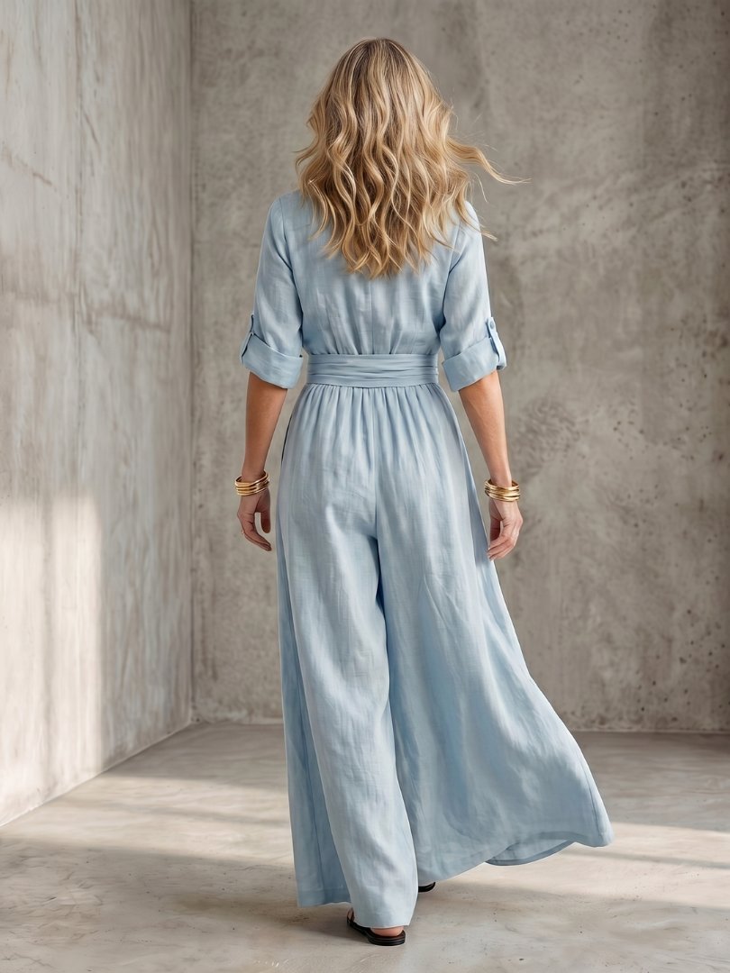 Women's V-Neck Maxi Wrap Dress