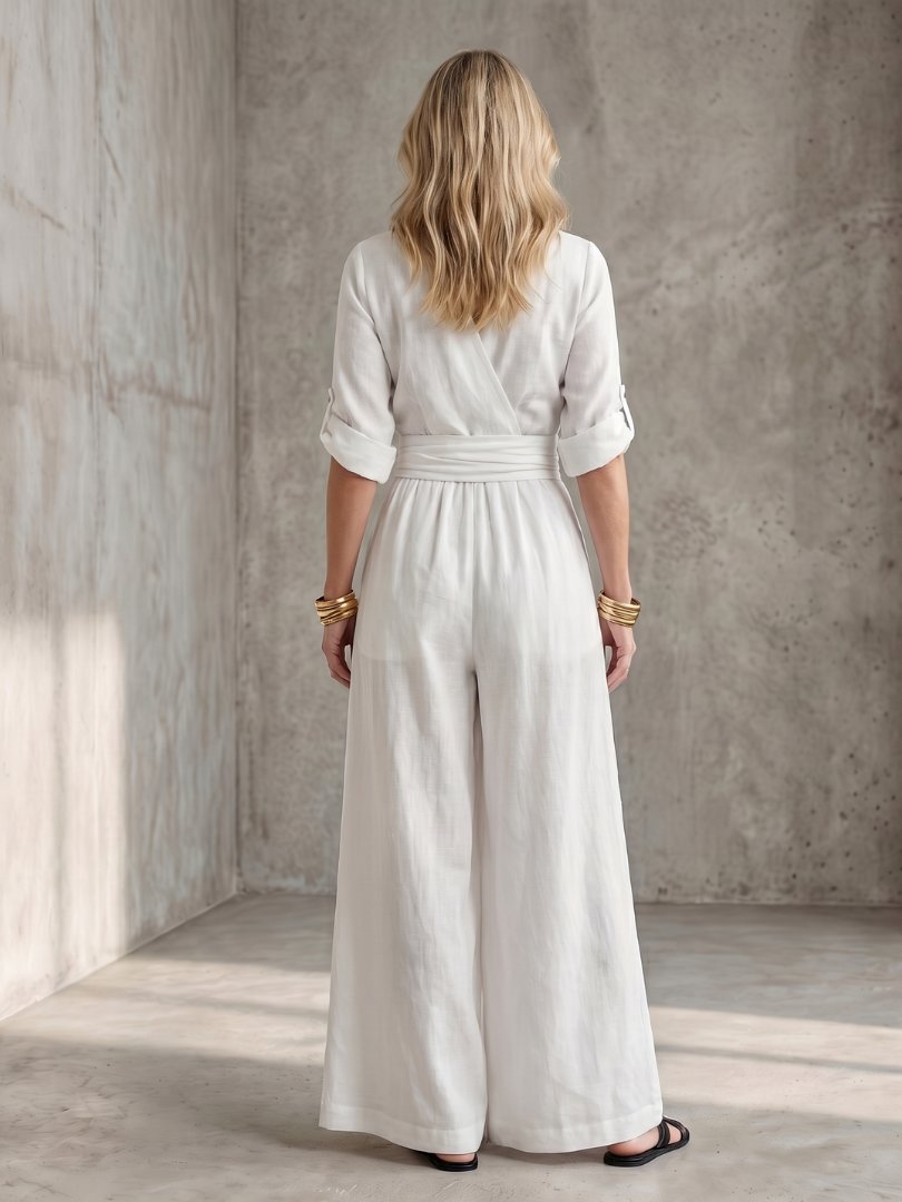 Women's V-Neck Maxi Wrap Dress