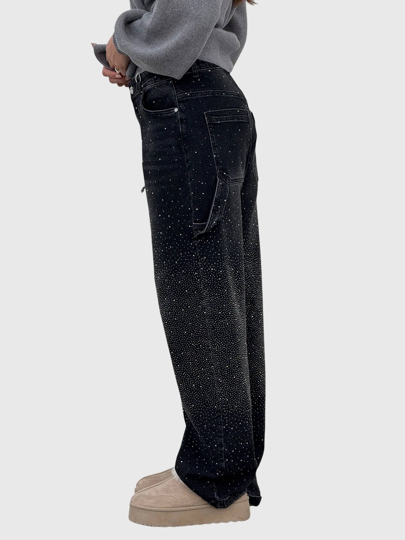 Women's Wide-Leg Cargo Jeans