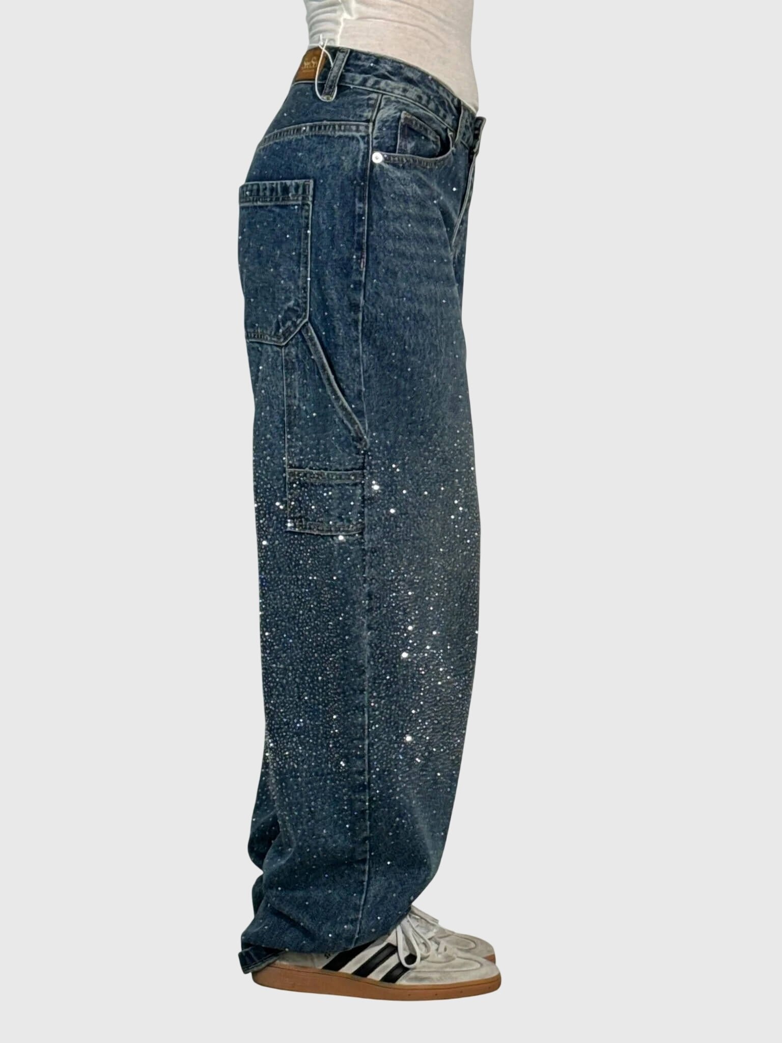 Women's Wide-Leg Cargo Jeans