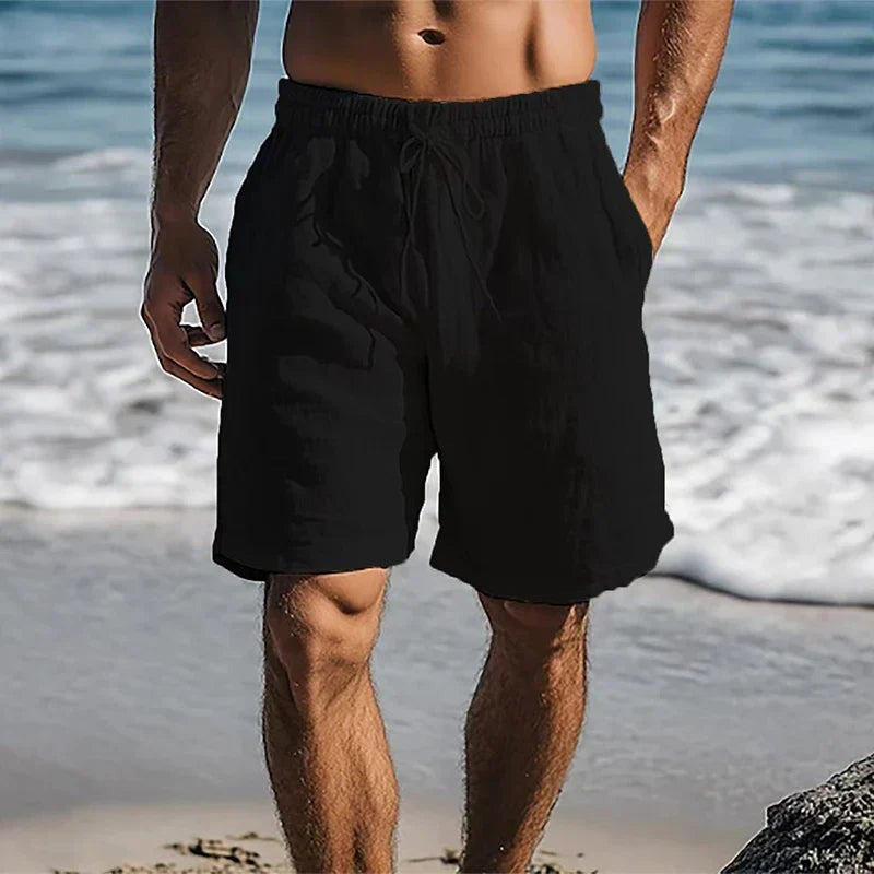 Casual Beach Swim Trunks - Black