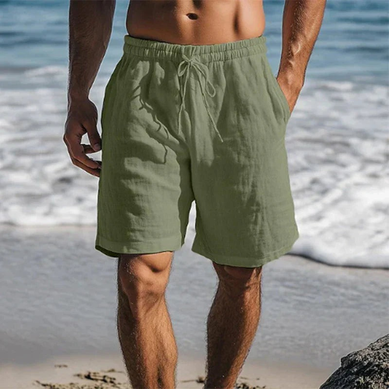 Casual Beach Swim Trunks - Dark Green