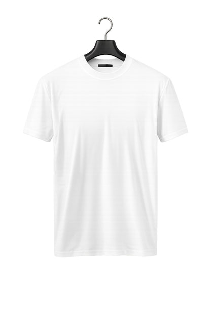 Crew Neck T Shirt - Ivory Veil