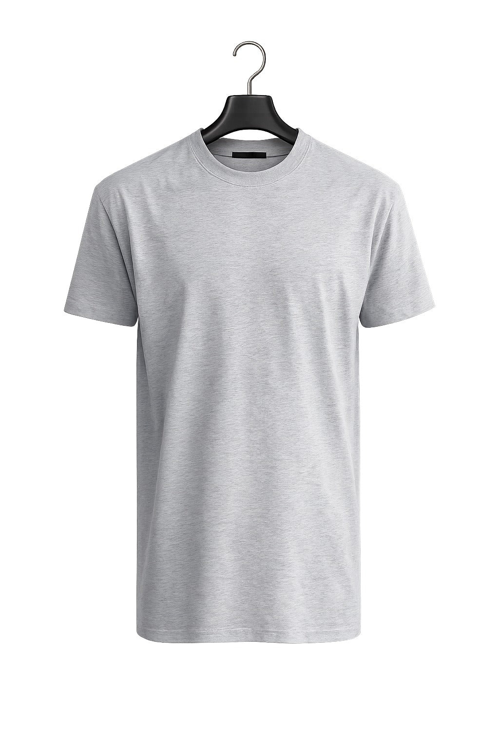 Crew Neck T Shirt - Silver Mist