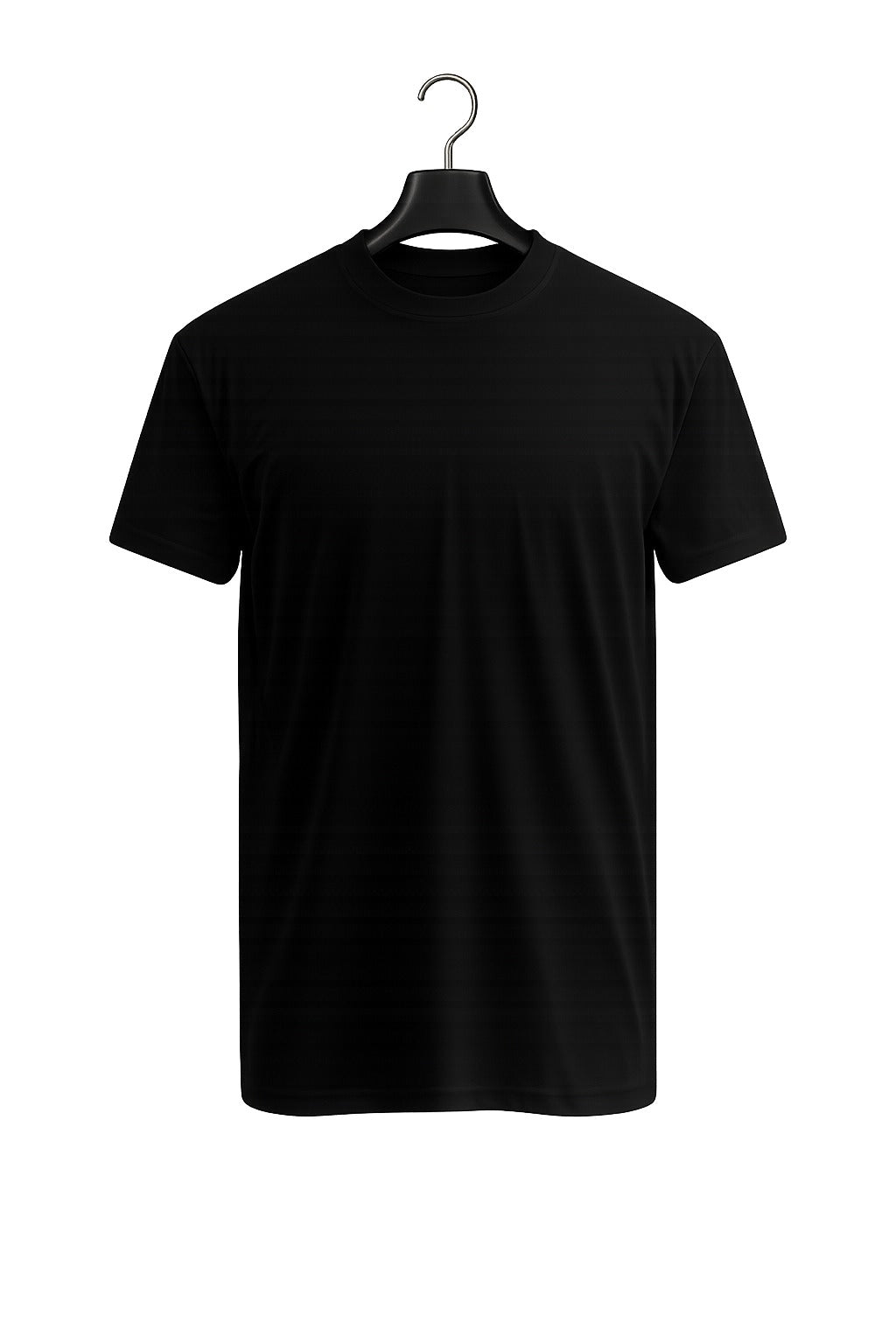 Crew Neck T Shirt - Obsidian Black
