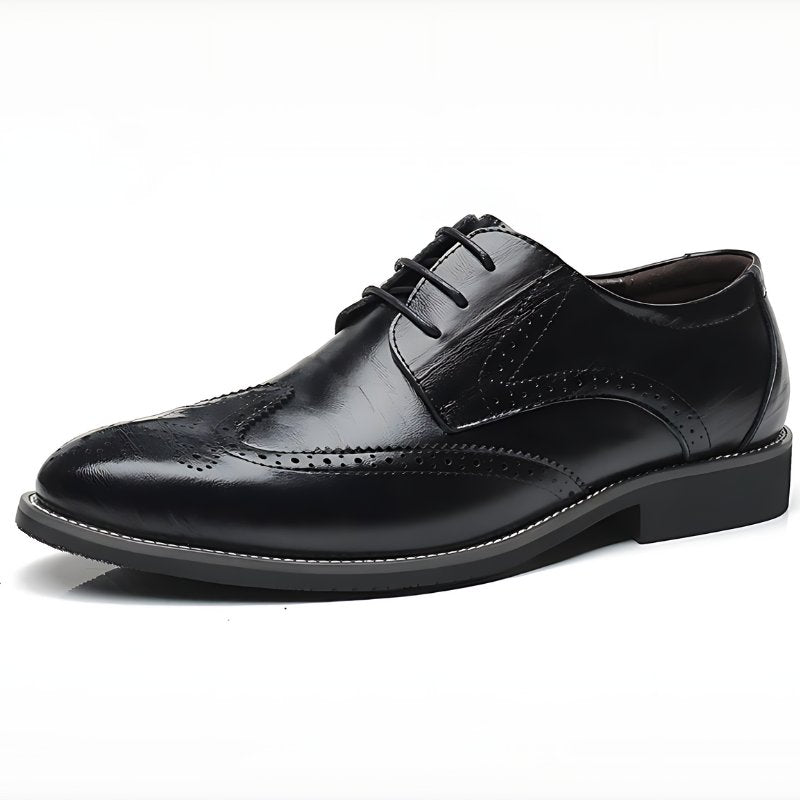 Men's Leather Wingtip Brogue Oxfords