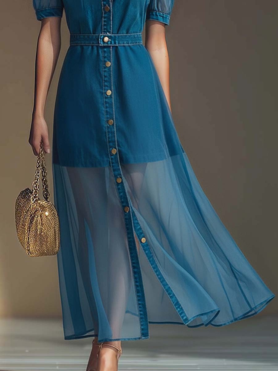 V Neck Maxi Dress