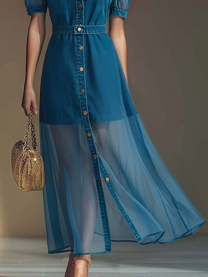 V Neck Maxi Dress