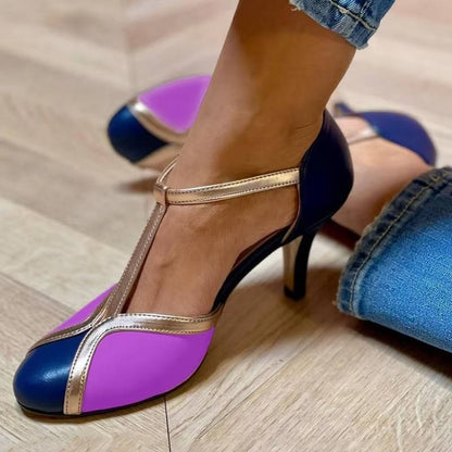 Stiletto Heel Pumps - Rose Blue