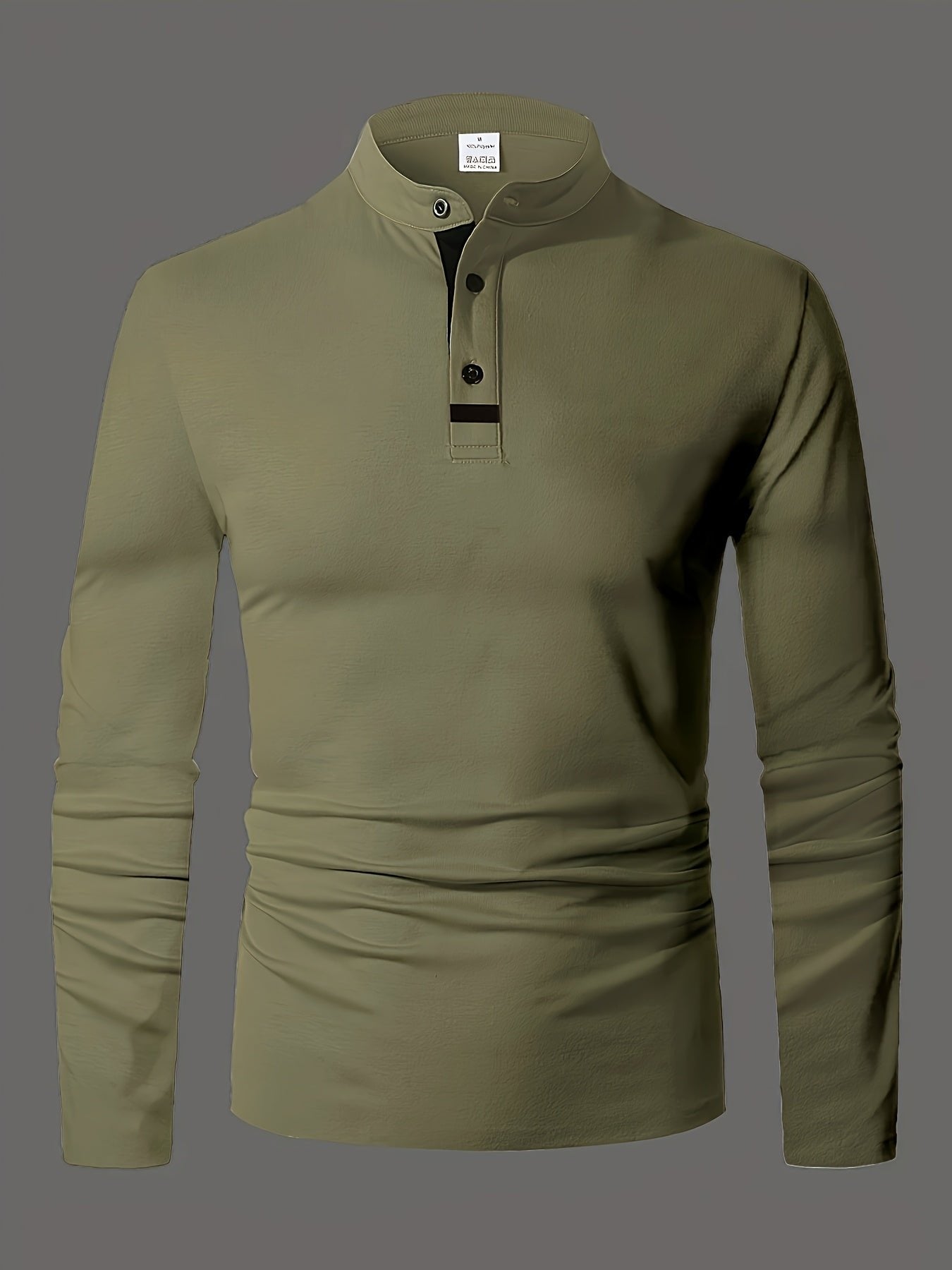 Men's Heathered Jersey Henley