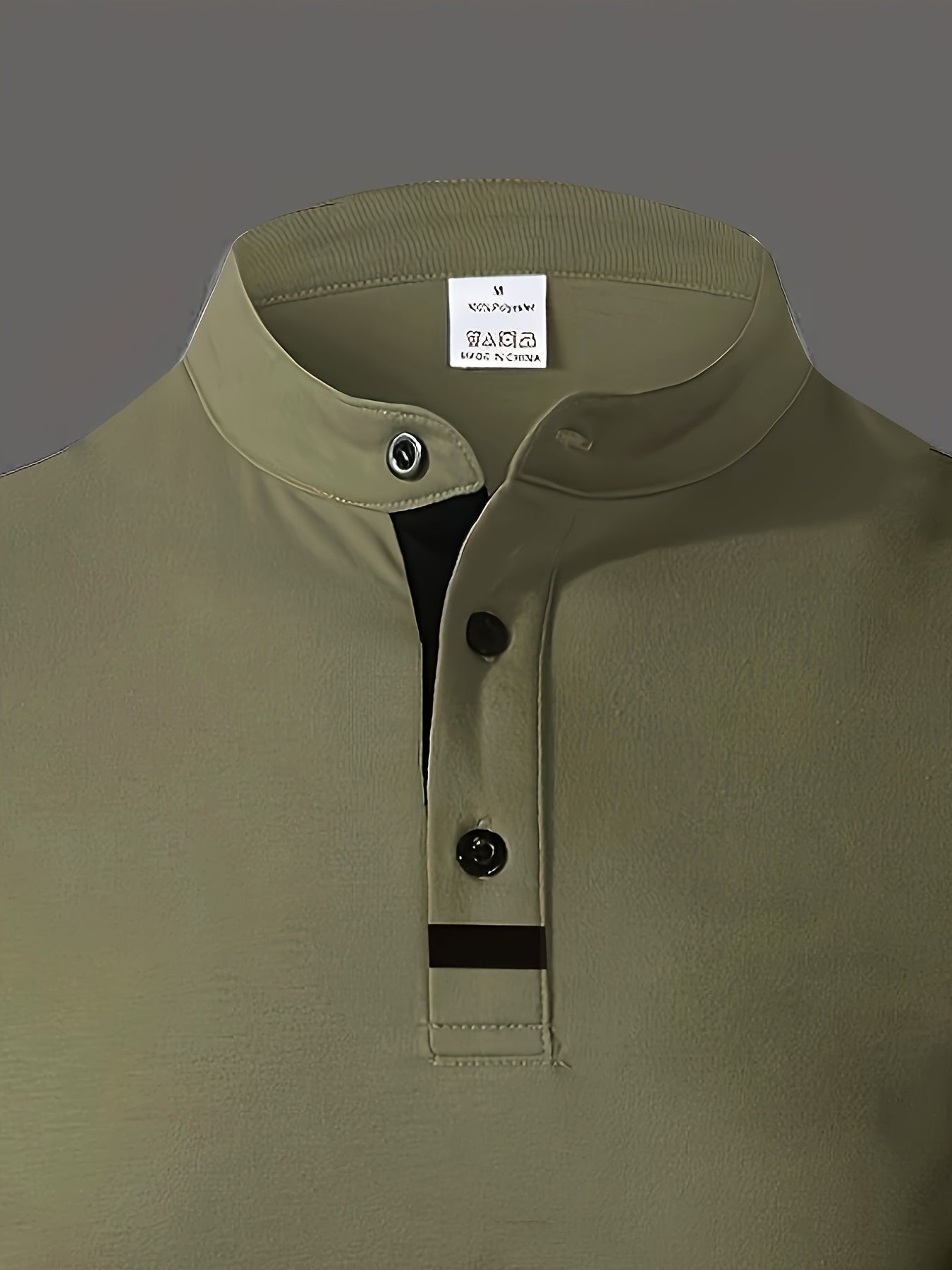 Men's Heathered Jersey Henley