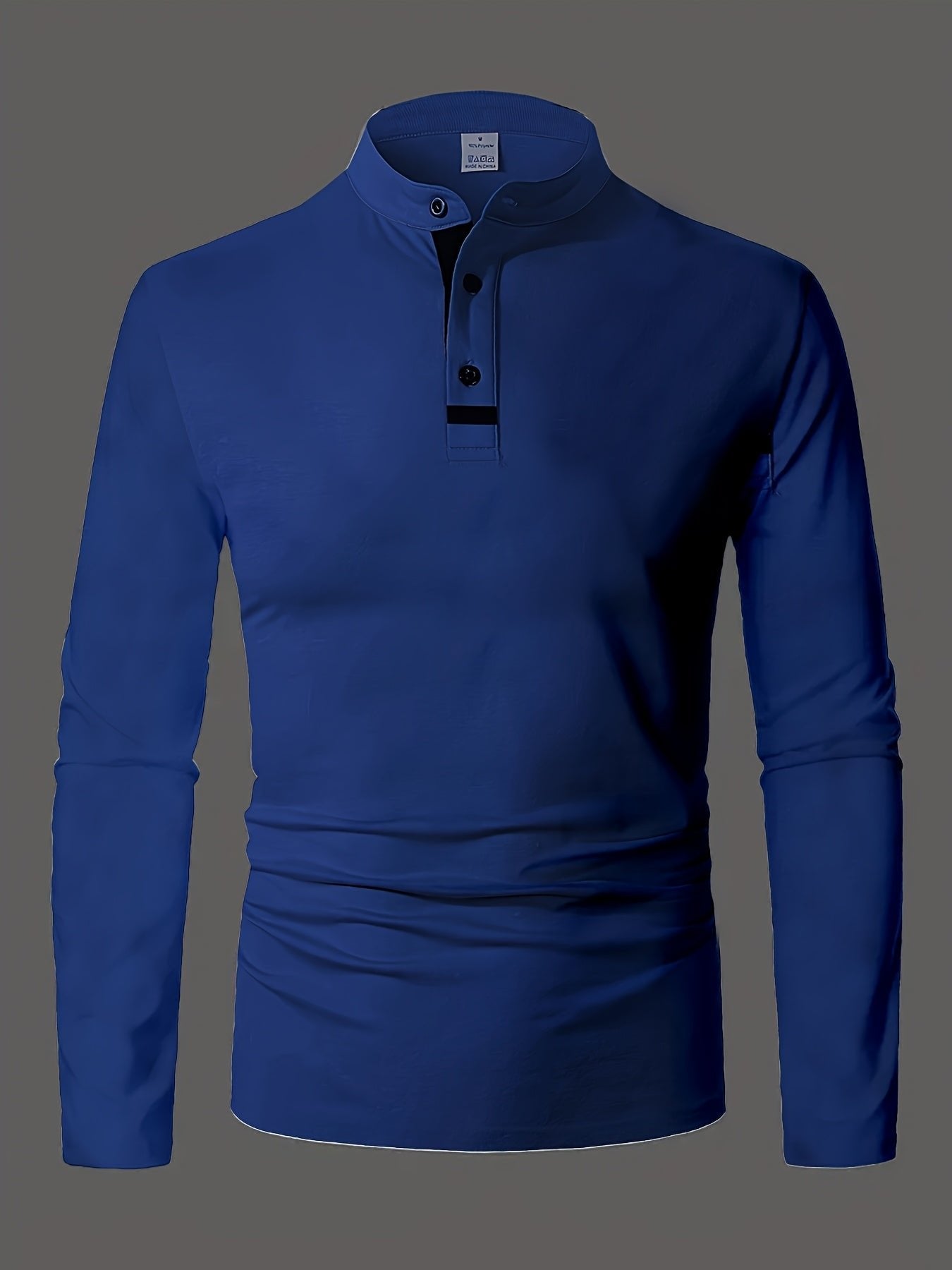 Men's Heathered Jersey Henley