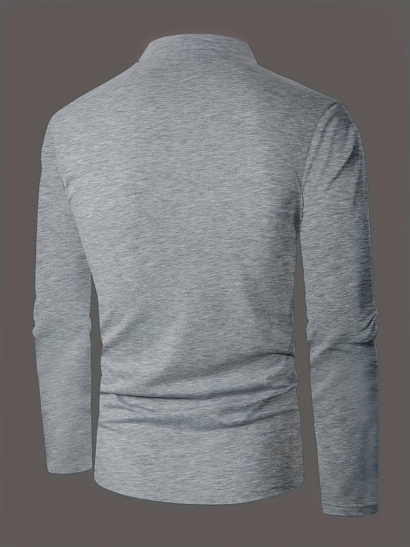 Men's Heathered Jersey Henley