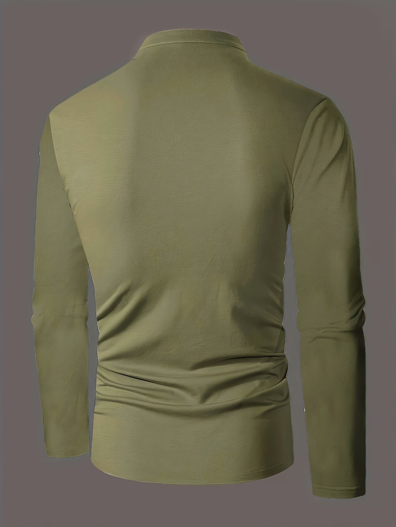 Men's Heathered Jersey Henley