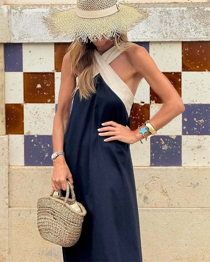 Vacation Halter Maxi Dress