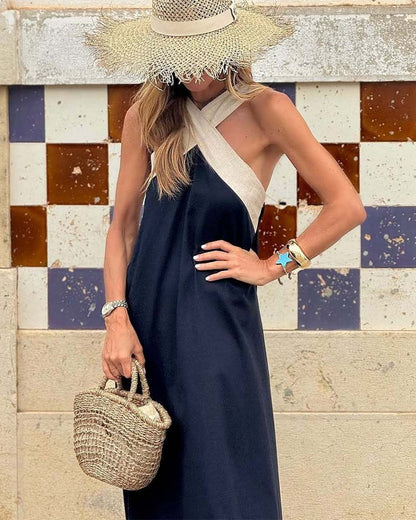 Vacation Halter Maxi Dress