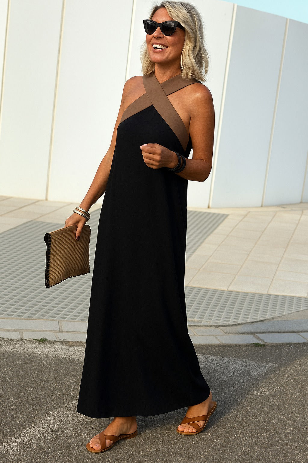 Vacation Halter Maxi Dress