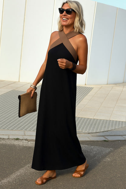 Vacation Halter Maxi Dress