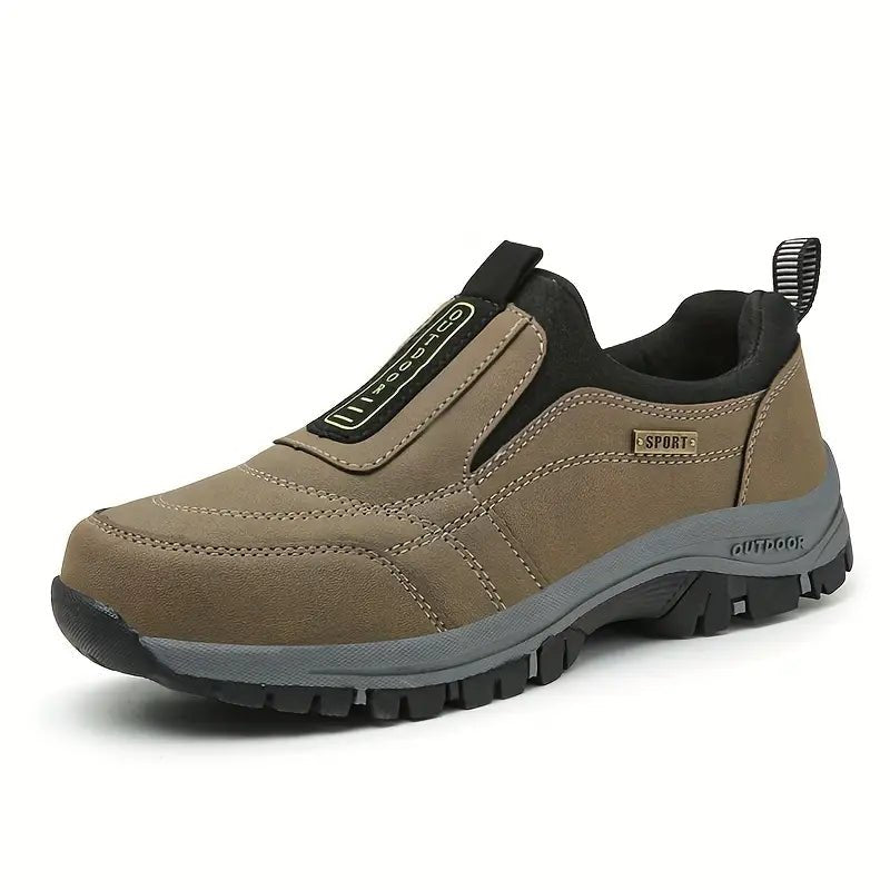 Men's Slip-On Hiking Shoes - Khaki