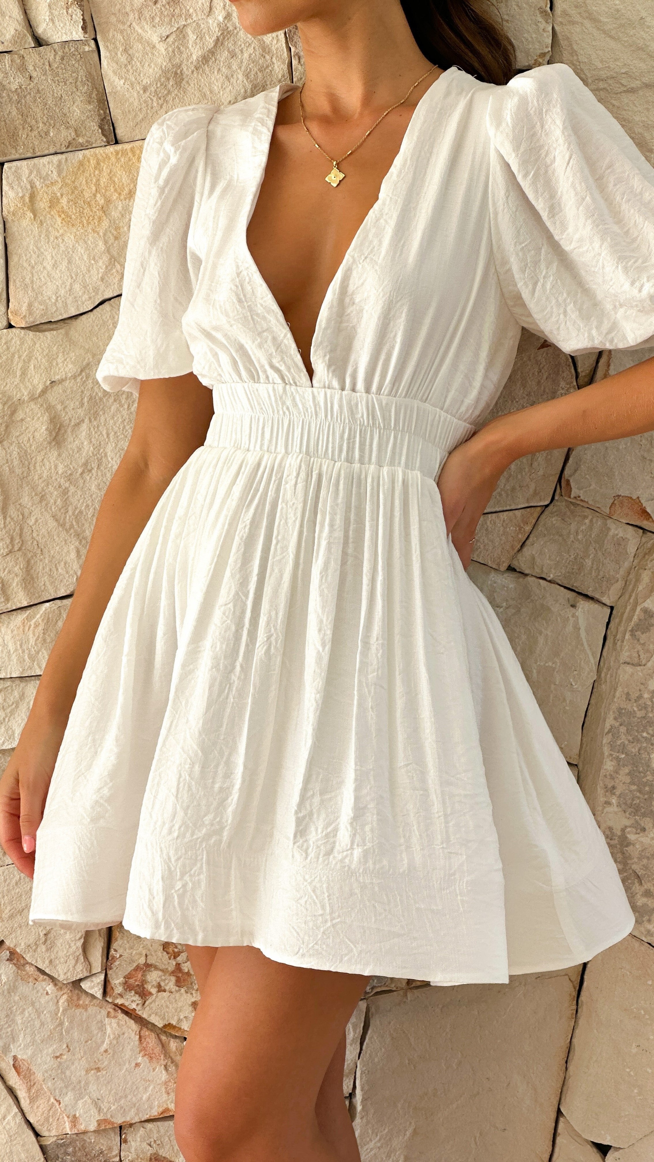 Women's V-Neck Mini Dress