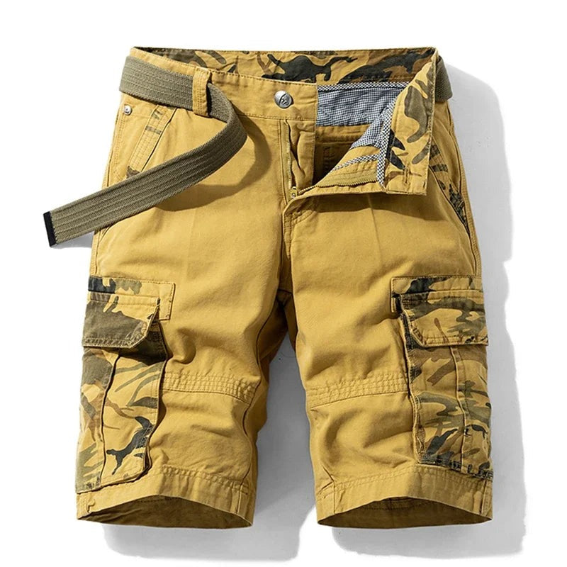 Camo Cargo Shorts - Khaki