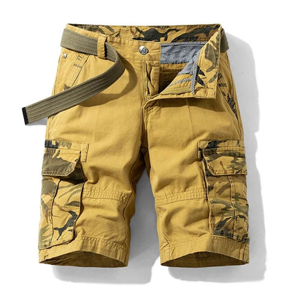 Camo Cargo Shorts - Khaki