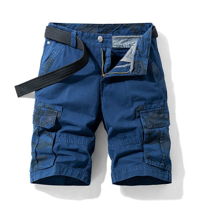 Camo Cargo Shorts - Blue