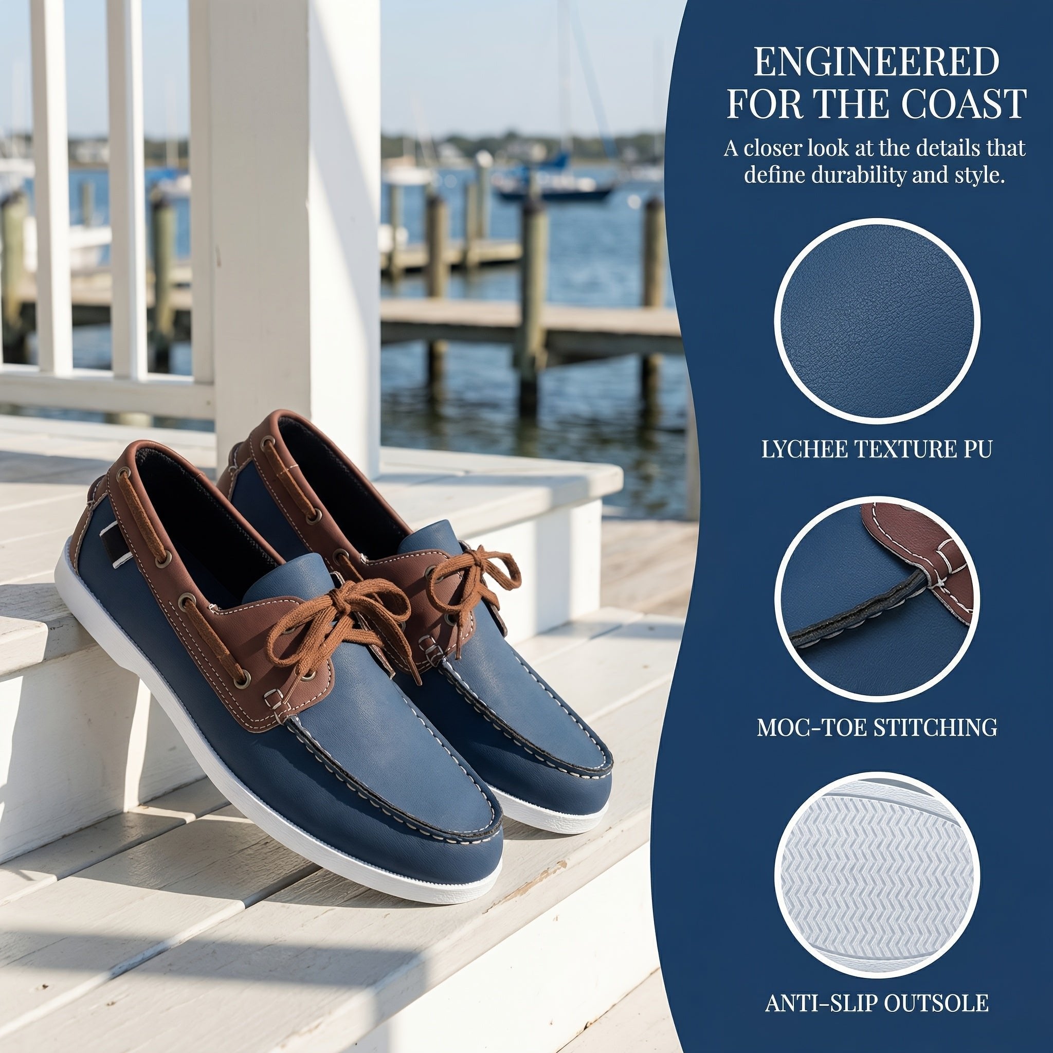Men's Leather Boat Shoes