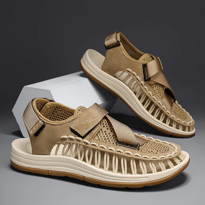 Closed Toe Sport Sandals - Khaki