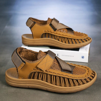 Closed Toe Sport Sandals - Brown